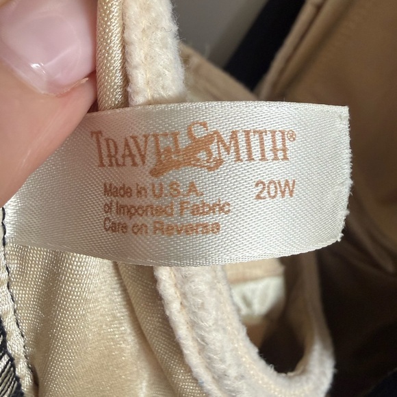 TravelSmith Black One Piece Swimsuit 20W Tummy Control Draped Ruched Classic - Picture 5 of 6